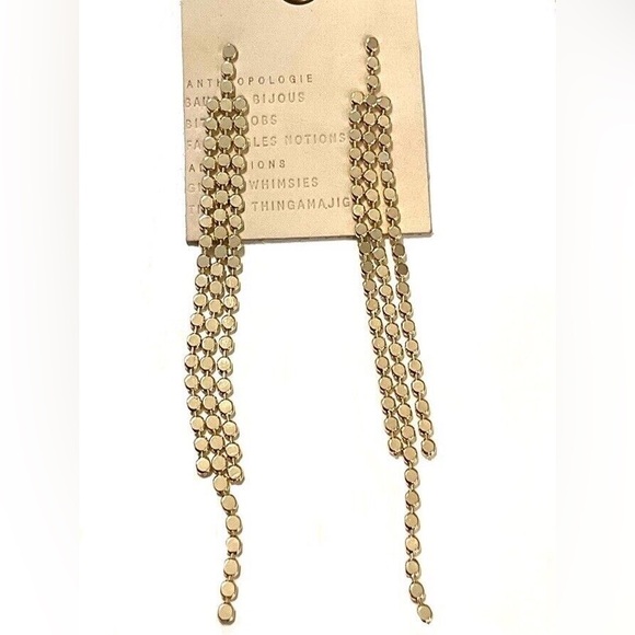 Anthropologie | Round Disc Drop Earrings - Picture 4 of 4